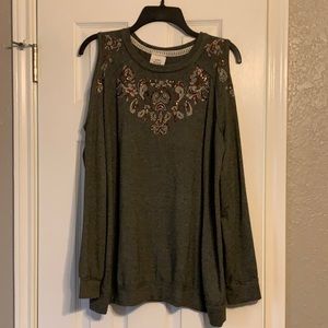 Knox rose sweatshirt with sequin detail